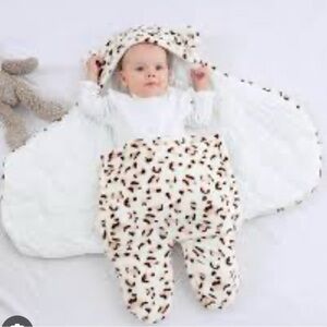 White and Brown Sleep Sacks for Cozy Comfort